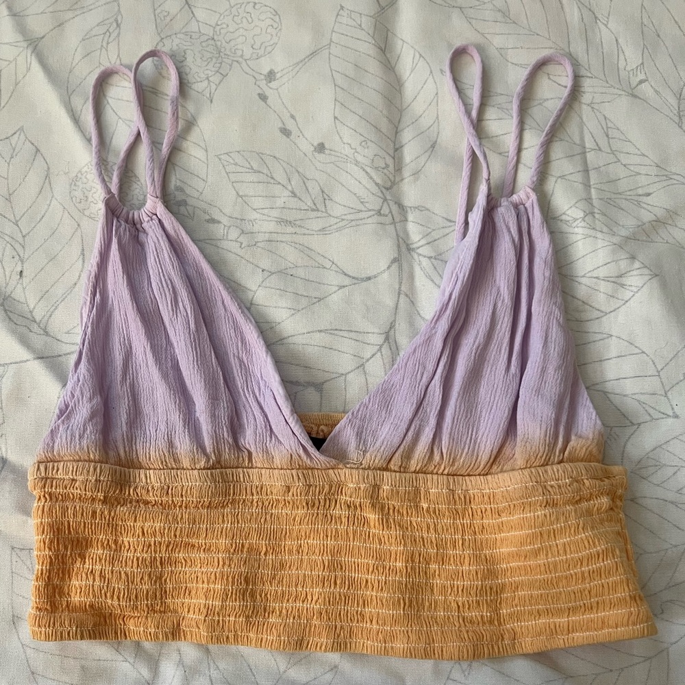 Open back crop top